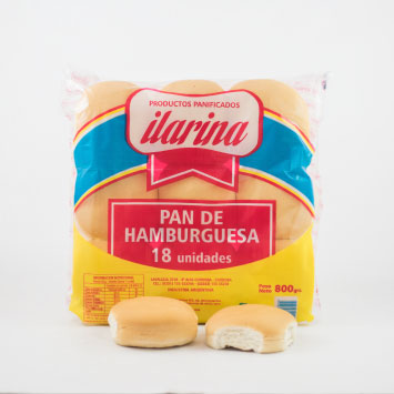 Pan de Hamburguesa 8 Pan de hamburguesa sin sesamo